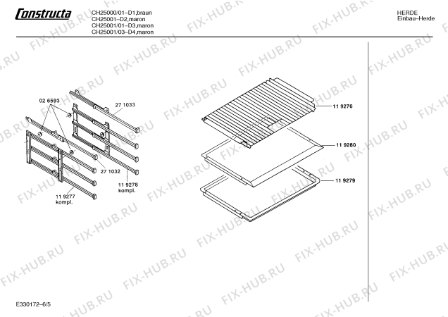 Схема №2 CH24002 с изображением Корпус духовки для электропечи Bosch 00230969