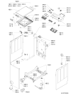 Схема №1 AWE 92370P с изображением Блок управления для стиралки Whirlpool 481010596431