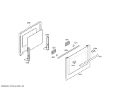 Схема №3 HBN100320E с изображением Внешняя дверь для плиты (духовки) Bosch 00473959