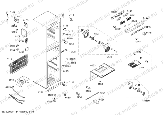 Схема №2 KK23E76TI с изображением Крышка для холодильника Siemens 00439719