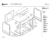Схема №1 B1150W0FG 1031215 с изображением Боковая часть корпуса для духового шкафа Bosch 00058353