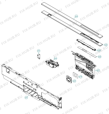 Взрыв-схема посудомоечной машины Asko D5654 CN   -Stainless (401573, DW90.2) - Схема узла 06