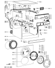 Схема №1 AWO/D 61205 с изображением Модуль (плата) для стиралки Whirlpool 480111102023