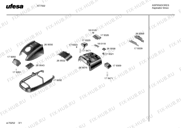 Схема №1 AT7501 с изображением Уплотнитель для пылесоса Bosch 00179224
