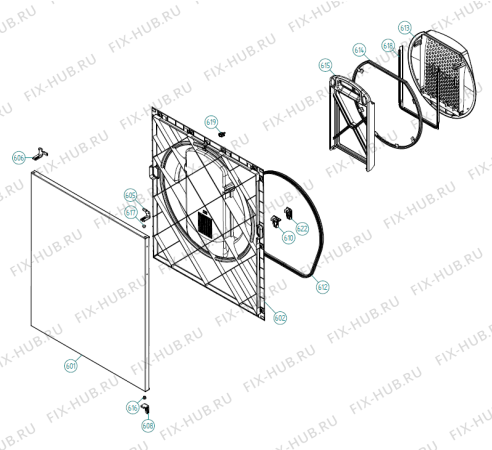 Взрыв-схема стиральной машины Asko T783C AU   -White (337055, TD60.2) - Схема узла 06