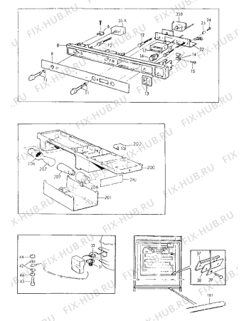 Взрыв-схема холодильника Electrolux TR1187 - Схема узла Electrical equipment