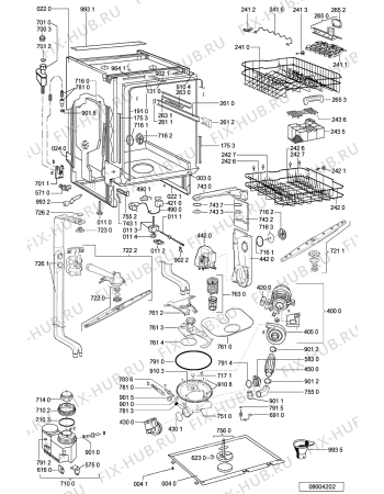 Схема №2 GSXK 7593/2 с изображением Панель для посудомойки Whirlpool 481245372798