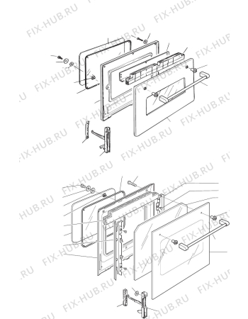 Схема №2 DOMFPW с изображением Корпусная деталь для электропечи DELONGHI 450UM1EM21
