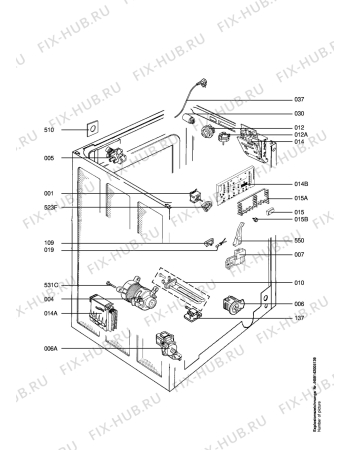 Взрыв-схема стиральной машины Privileg 478588_20527 - Схема узла Electrical equipment 268