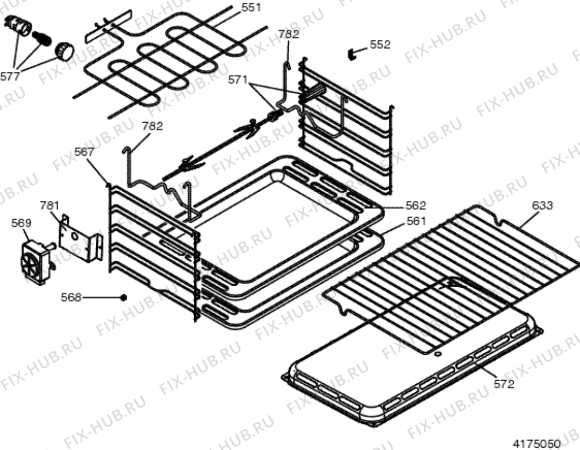 Схема №2 MG21RIX (F025542) с изображением Таймер для электропечи Indesit C00082272