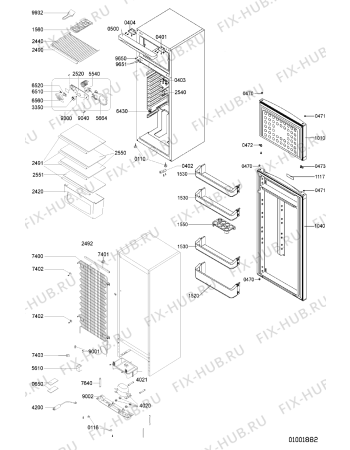 Схема №1 DP 146 с изображением Дверка для холодильника Whirlpool 481241610732