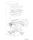 Схема №1 SKB8181VDC с изображением Полка для холодильной камеры Aeg 2651087062