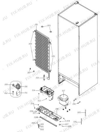 Взрыв-схема холодильника Gorenje NRK7191JW (559551, HZF39794C) - Схема узла 04