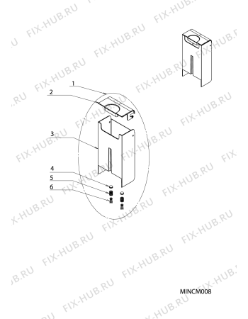 Схема №3 CMHPSLC0I (F084915) с изображением Запчасть для электрокофеварки Indesit C00303251