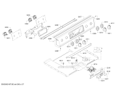 Схема №3 HEI8054U Bosch с изображением Передняя часть корпуса для электропечи Bosch 11005332