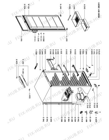 Схема №1 FRUE 2908A с изображением Сенсорная панель для холодильника Whirlpool 481245228495