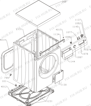 Схема №1 W9865IA (728339, PS10/45167) с изображением Декоративная панель для стиралки Gorenje 419045