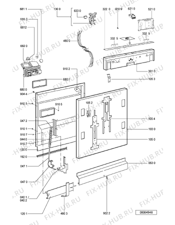 Взрыв-схема посудомоечной машины Atlas WW 53/1 SC - Схема узла