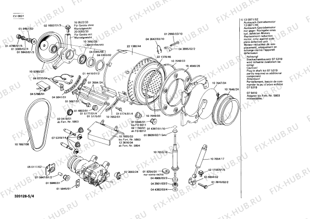 Взрыв-схема стиральной машины Constructa CV0627 - Схема узла 04