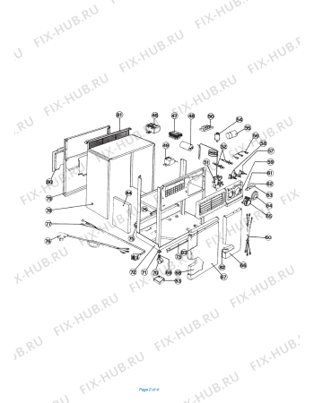 Схема №1 PAC 28 с изображением Обшивка для сплит-системы DELONGHI 732087