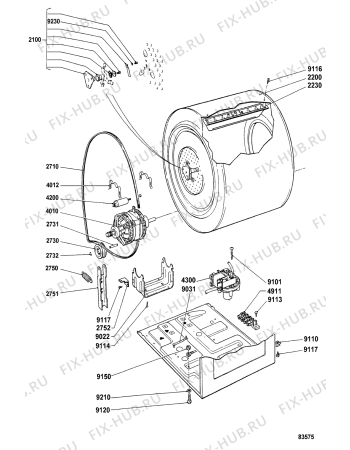 Схема №1 CP 64 с изображением Обшивка для стиралки Whirlpool 481945319784
