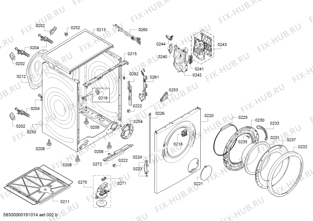 Схема №3 WAN282W1 Winner с изображением Панель управления для стиралки Bosch 11022277