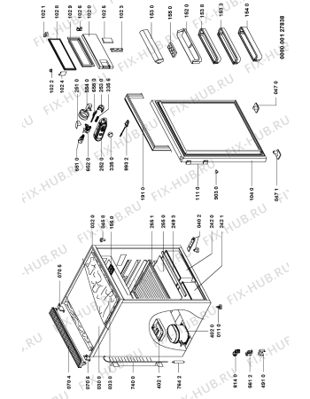 Схема №1 KVA 1409/1 с изображением Обшивка для холодильной камеры Whirlpool 481244010473