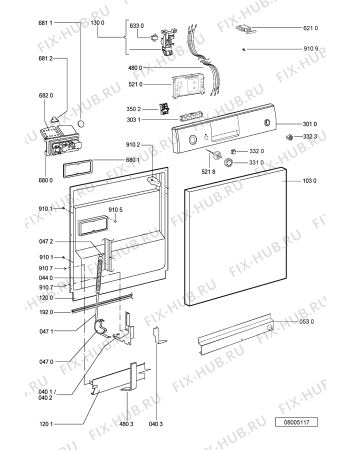 Схема №1 ADP4403WH (F092029) с изображением Руководство для посудомойки Indesit C00360693