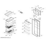 Схема №2 KDN46NL22N BOSCH с изображением Дверь для холодильной камеры Siemens 00716956