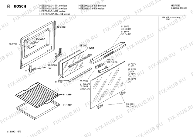 Схема №1 HEE602K с изображением Спиральный нагреватель для духового шкафа Bosch 00273791