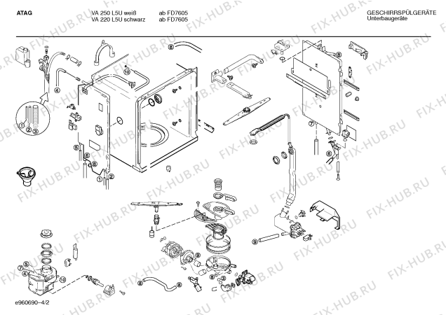 Схема №2 SMIATC5CD VA 320 L5U с изображением Панель для посудомоечной машины Bosch 00288601