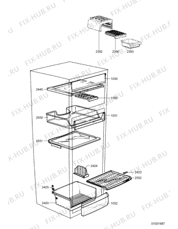 Схема №1 ARC 4020/IX с изображением Фитинг для холодильника Whirlpool 480132100935