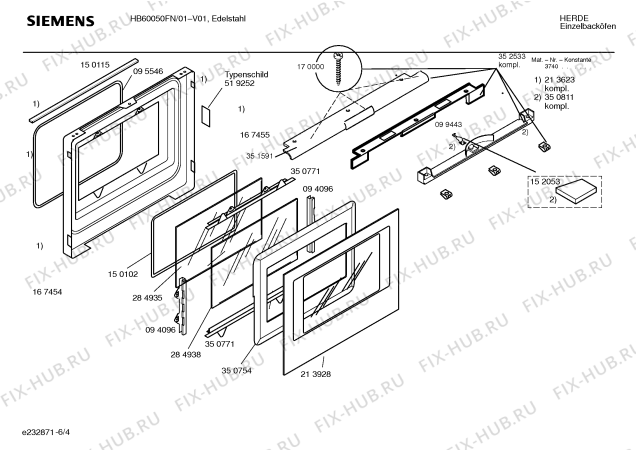 Схема №2 HB60020FN с изображением Инструкция по эксплуатации для духового шкафа Siemens 00523423