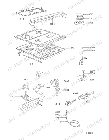 Схема №1 ETM 742 BR с изображением Панель для духового шкафа Whirlpool 481245359939