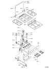 Схема №1 ACF 980 WH/2 с изображением Фиксатор для плиты (духовки) Whirlpool 481240448715