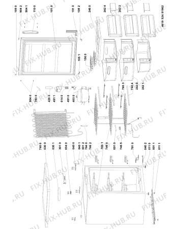 Схема №1 GKA 1710 с изображением Корпусная деталь для холодильной камеры Whirlpool 481244011165