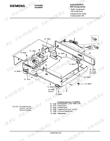 Взрыв-схема телевизора Siemens RA306R4 - Схема узла 05