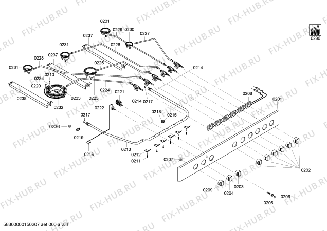 Схема №1 HQ735507N с изображением Ручка конфорки для духового шкафа Siemens 00621154