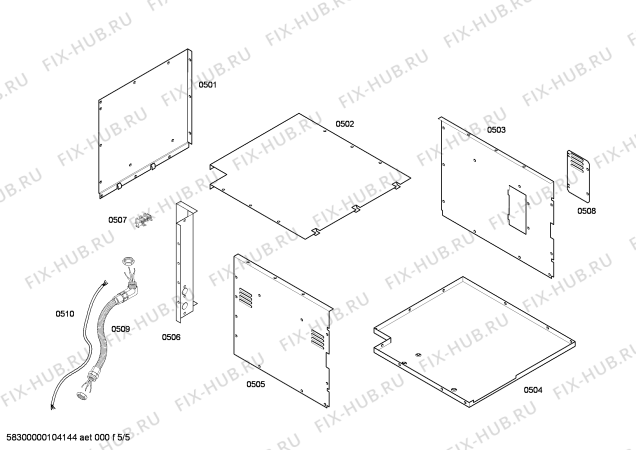 Схема №1 ED221430 с изображением Сопротивление для плиты (духовки) Bosch 00427047