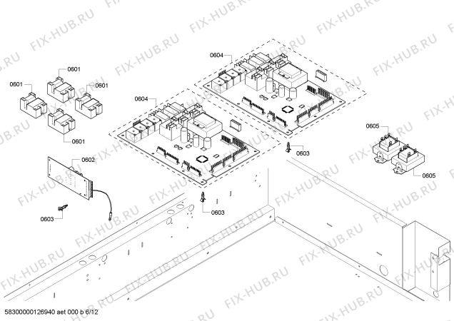 Схема №2 PRD484EEHC с изображением Коллектор для плиты (духовки) Bosch 00479525