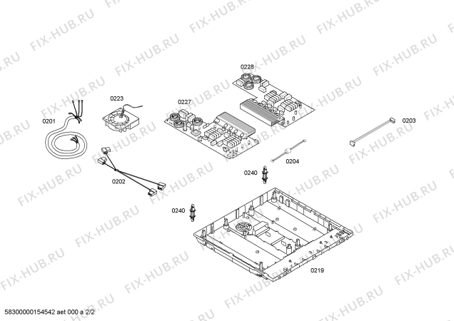 Схема №1 T43D80N1 с изображением Модуль управления для плиты (духовки) Bosch 00704374