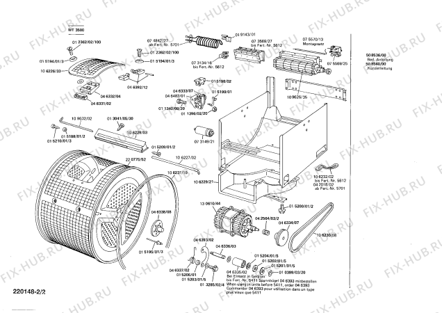 Схема №1 WT3500 FLAUSCHTROCKNER 350 с изображением Подшипник для сушильной машины Siemens 00046333