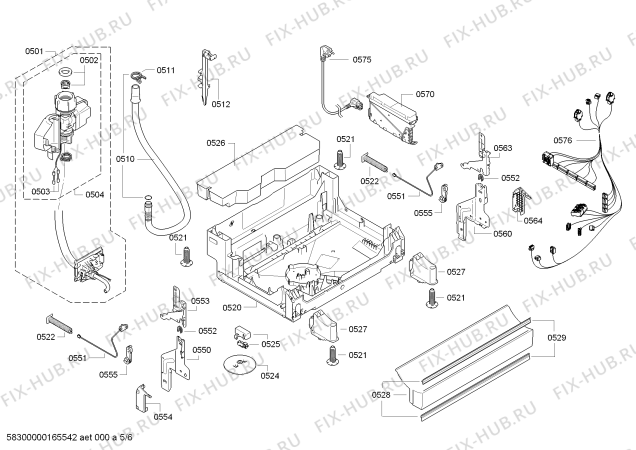 Схема №2 SMS69L22GB с изображением Передняя панель для посудомойки Bosch 00740931