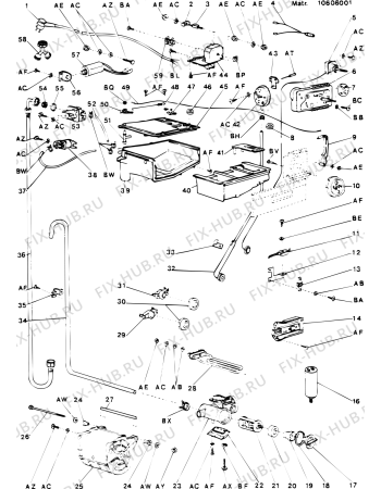 Схема №1 LB420GB (F003557) с изображением Микропереключатель для стиральной машины Indesit C00014735