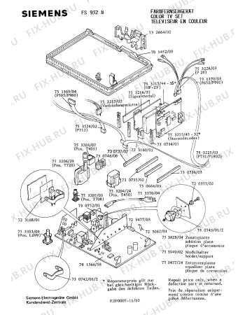 Взрыв-схема телевизора Siemens FS9328 - Схема узла 10