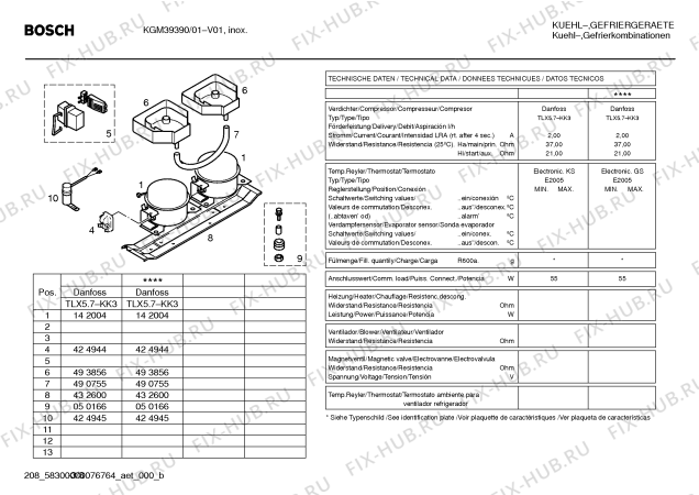 Схема №1 KGS39P90 с изображением Шарнир крышки для холодильной камеры Siemens 00424835