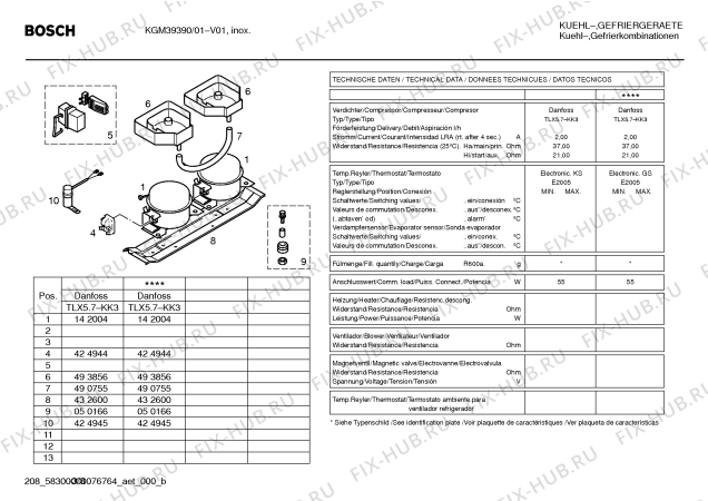 Схема №1 KGS39P90 с изображением Дверь для холодильной камеры Bosch 00241790