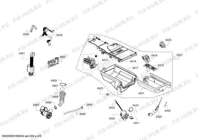 Схема №3 WKD28351HK с изображением Панель управления для стиралки Bosch 11019129