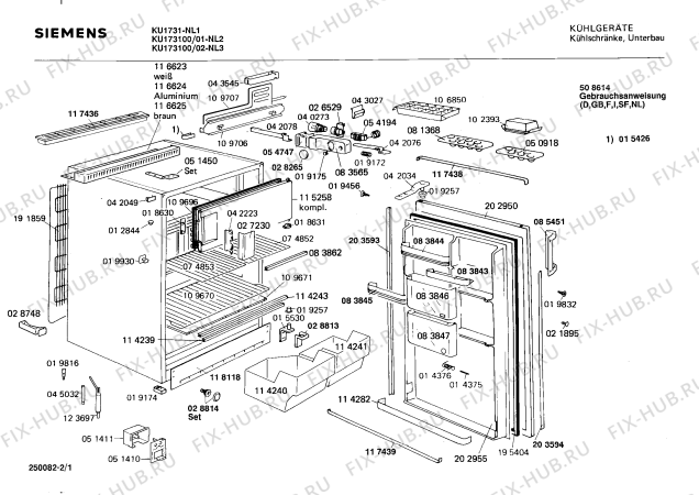 Схема №1 KT1853 с изображением Поднос для холодильной камеры Siemens 00114282