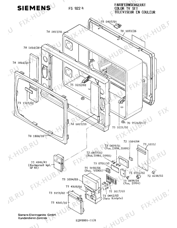 Взрыв-схема телевизора Siemens FS9224 - Схема узла 09